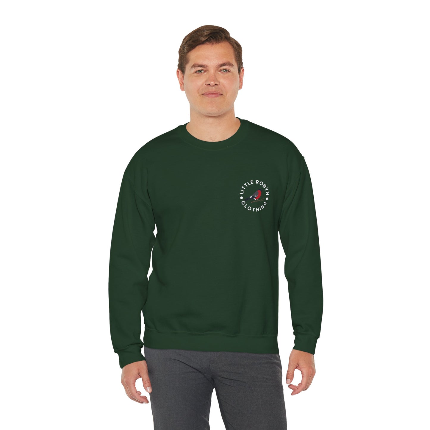 "Rosette" Mens Heavy Blend™ Crewneck Sweatshirt