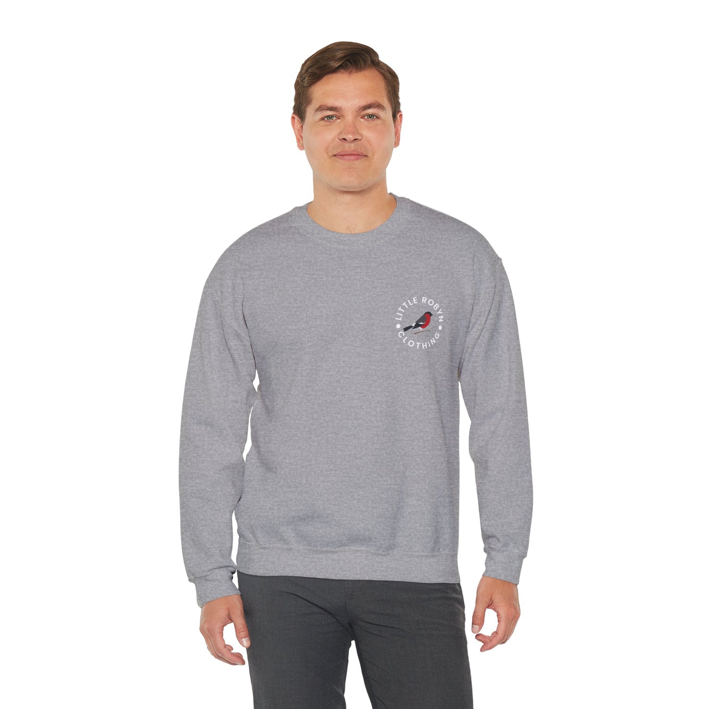 "Rosette" Mens Heavy Blend™ Crewneck Sweatshirt