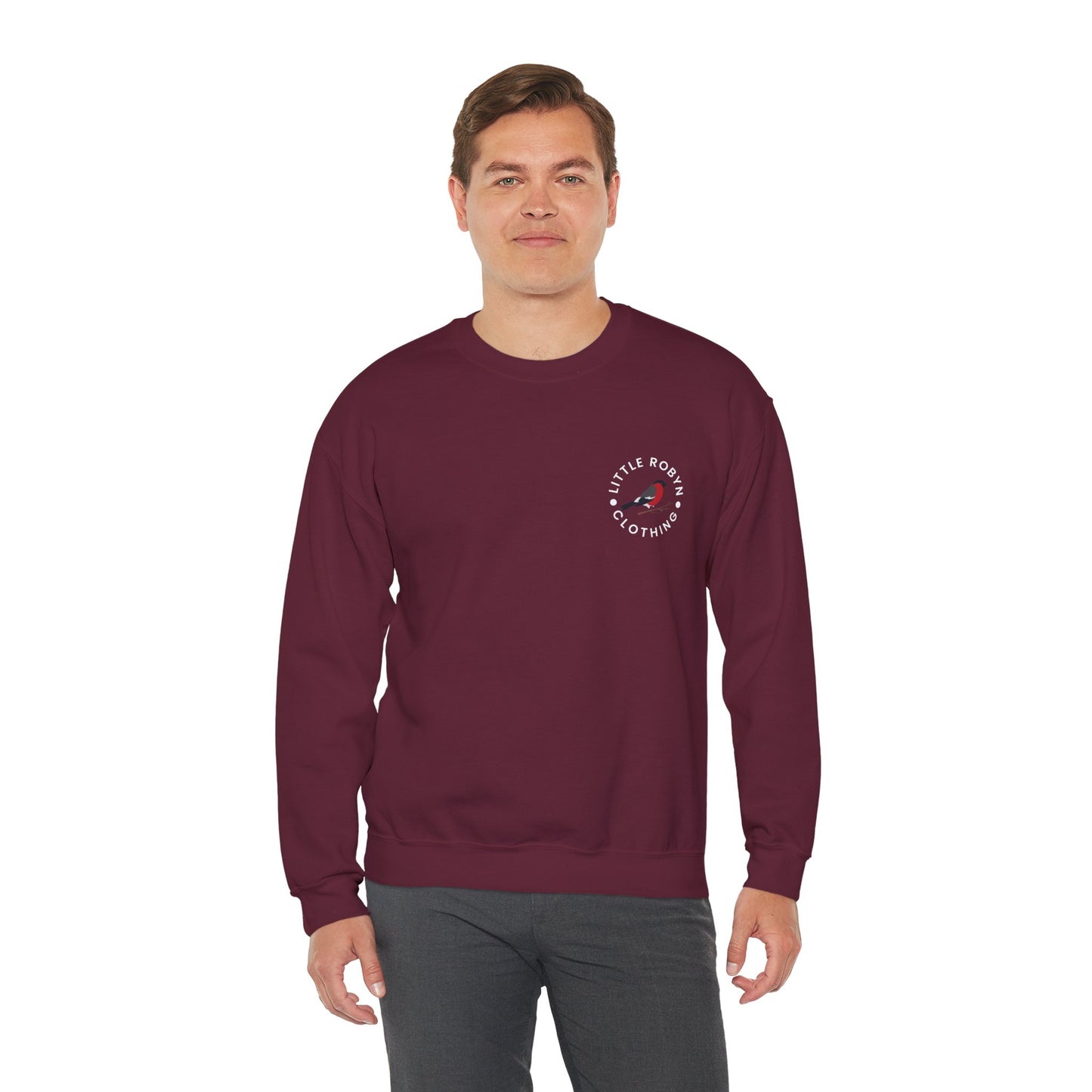 "Rosette" Mens Heavy Blend™ Crewneck Sweatshirt